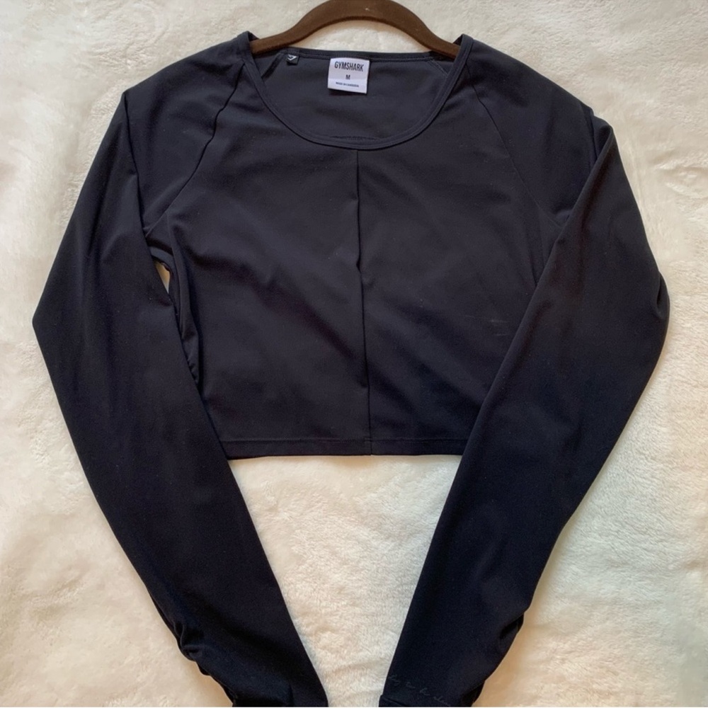 Gymshark Whitney Simmons Black Cropped Longsleeve